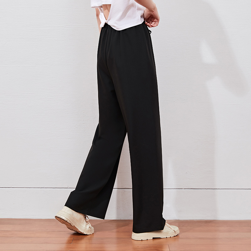 two duo SEMIR Casual Trousers Women'S Loose Straight-Leg Pants Drape 2021 Summer New Style Thin Trend Khaki Casual Pants