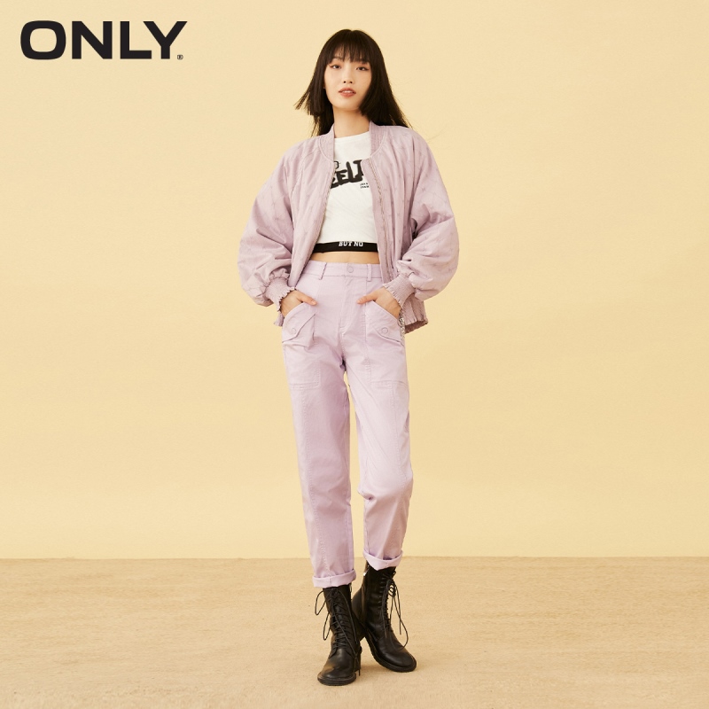 目目 fourteen kucun2 ONLY winter new style wood ear side bow loose baseball uniform windbreaker jacket female | 121436010