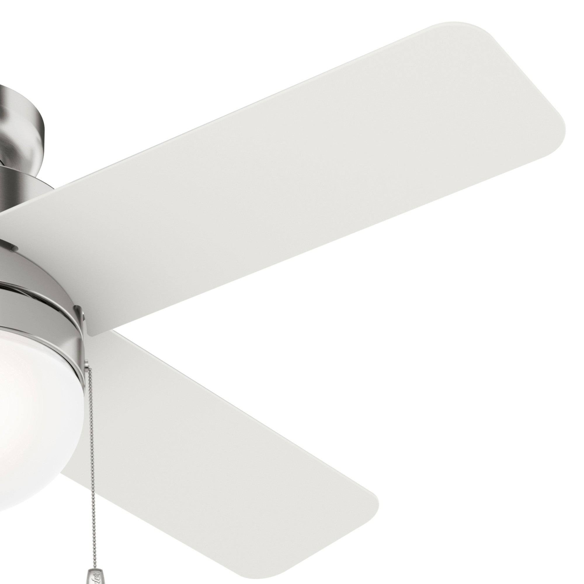 Hunter Timpani 44x22 Ceiling Fan w/LED Light - Brushed Nickel - 50358