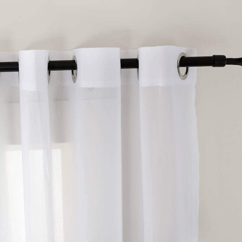 Nickel Grommet Gradient Ombre Sheer Curtain Tulle Gradual Drape HANNA