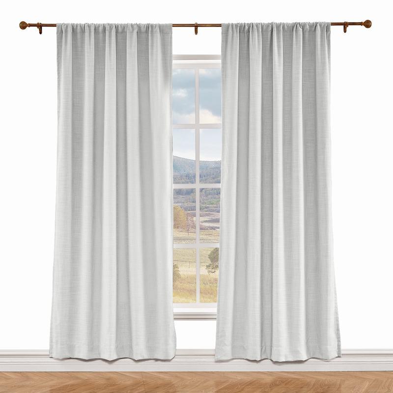 LIZ Polyester Linen Curtain Drapery Custom