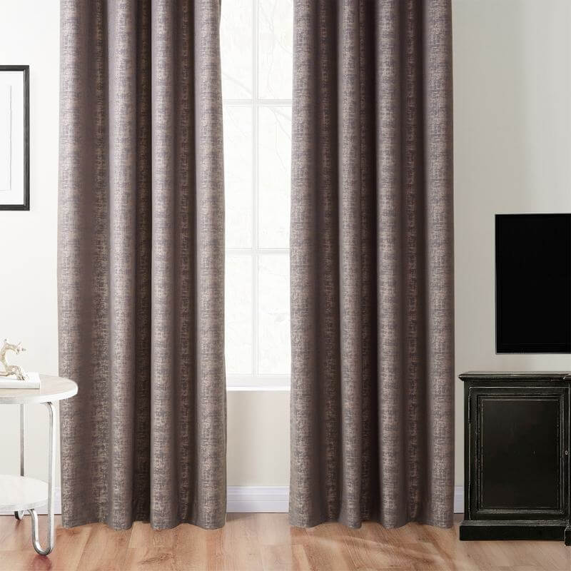 Woodgrain Polyester Jacquard Grommet Diamond Soft Panel Curtain Drape Sander