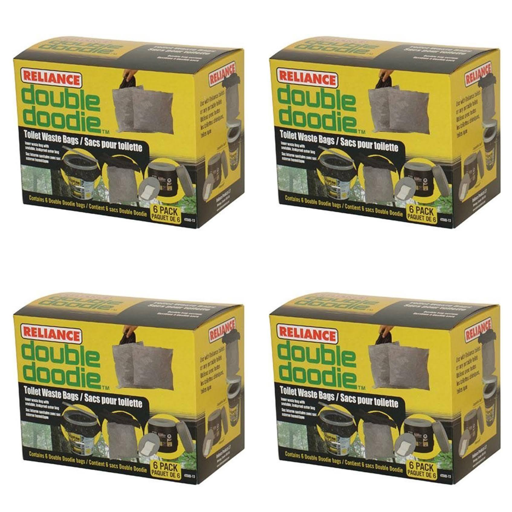 Reliance 2683-13 Double Doodie 2L Portable Camping Toilet Waste Bags (24 Bags)