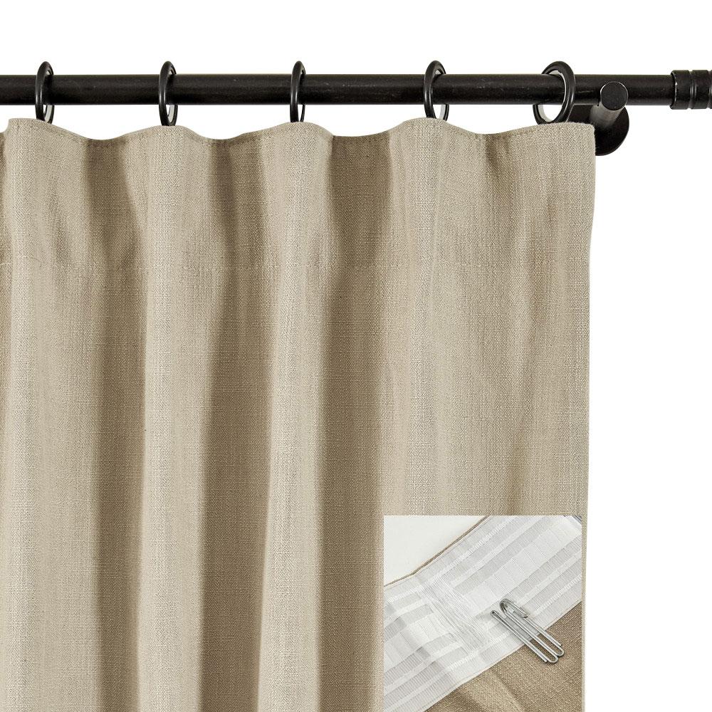 CAPRI Cotton Linen Polyester Curtain Drapery Custom