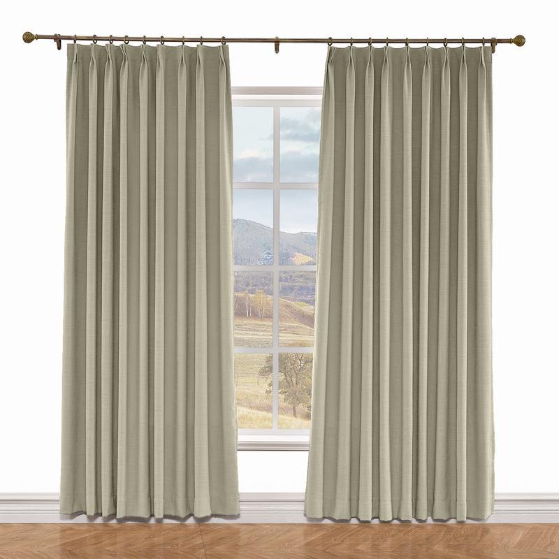 LIZ Polyester Linen Curtain Drapery Custom