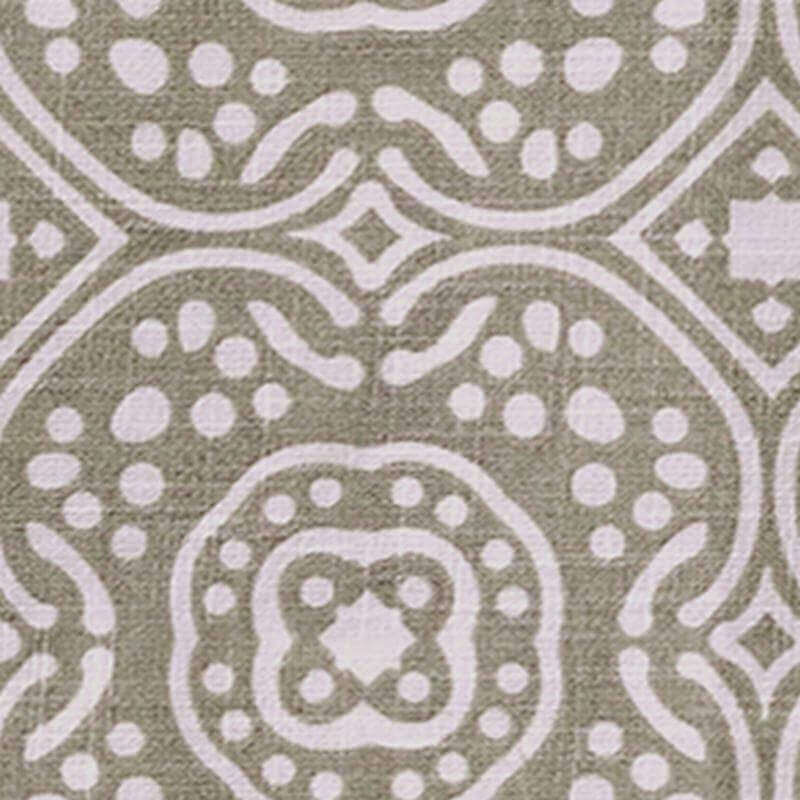 Geo Print Tab Top Drape Exclusive Home Curtain With Blackout Lining BQ66254