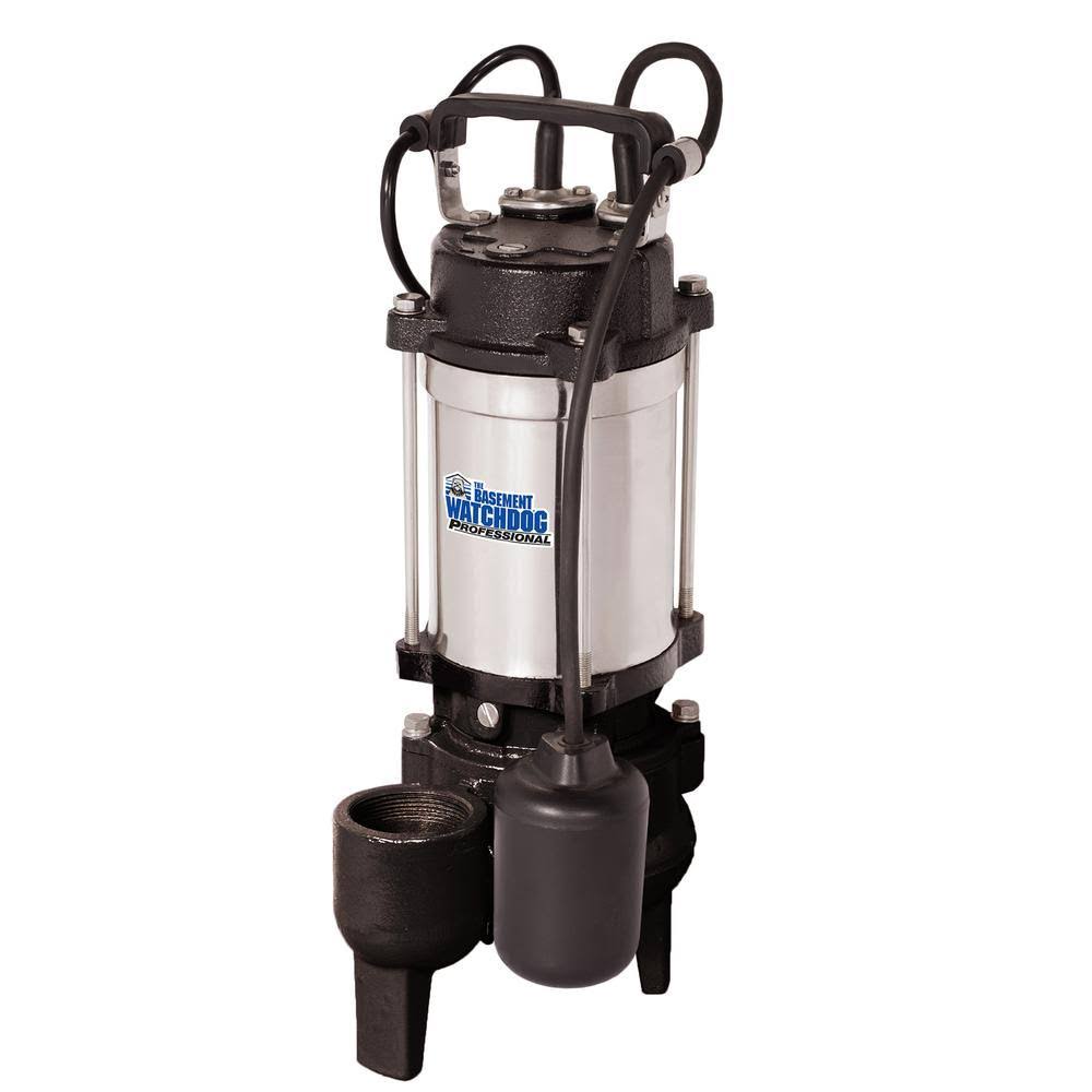 Basement Watchdog 0.5-HP Stainless Steel Sewage Sump Pump Sw-50T