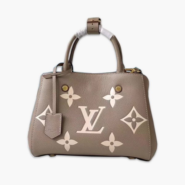 【原版皮】路易威登/LV Montaigne BB手袋，将Monogram图案先印染后压印于粒面皮革，与挺括线条相辅相成，有立体感的造型与精巧的内部设计，款号：M45489