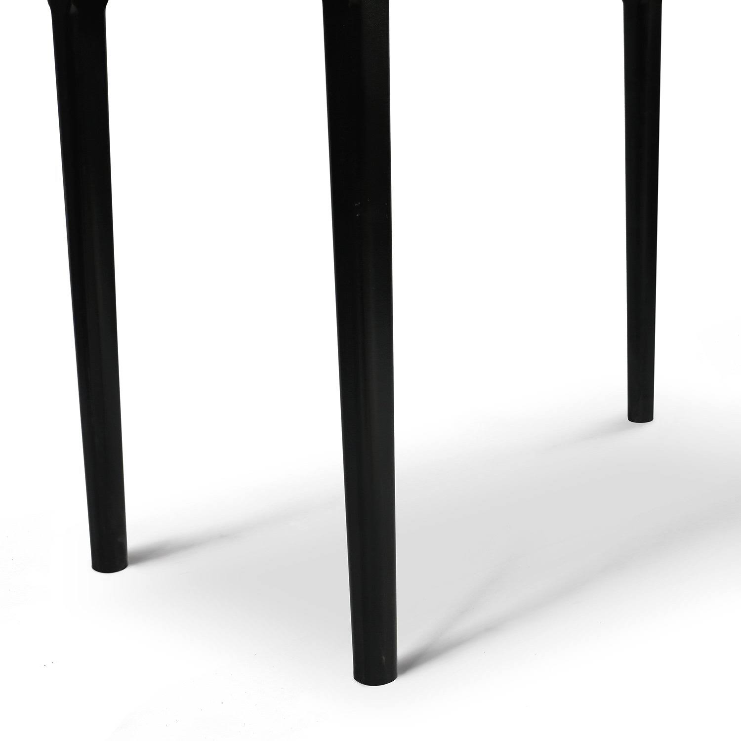 Meno 36x22 Rectangular Italian Carrara White Marble Console Table with Legs - Oak