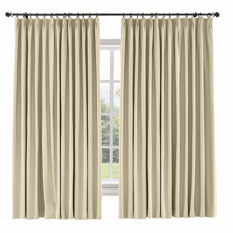 CAPRI Cotton Linen Polyester Curtain Drapery Custom