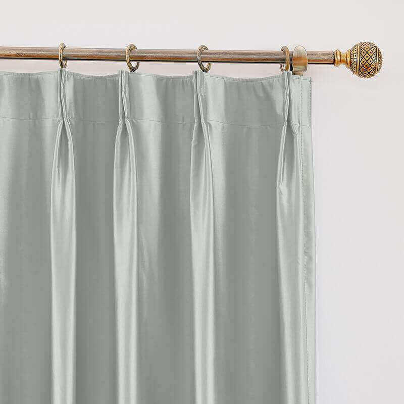 CUSTOM Lao Hang Zhou Light Grey Polyester Cotton Thermal Insulated Curtain