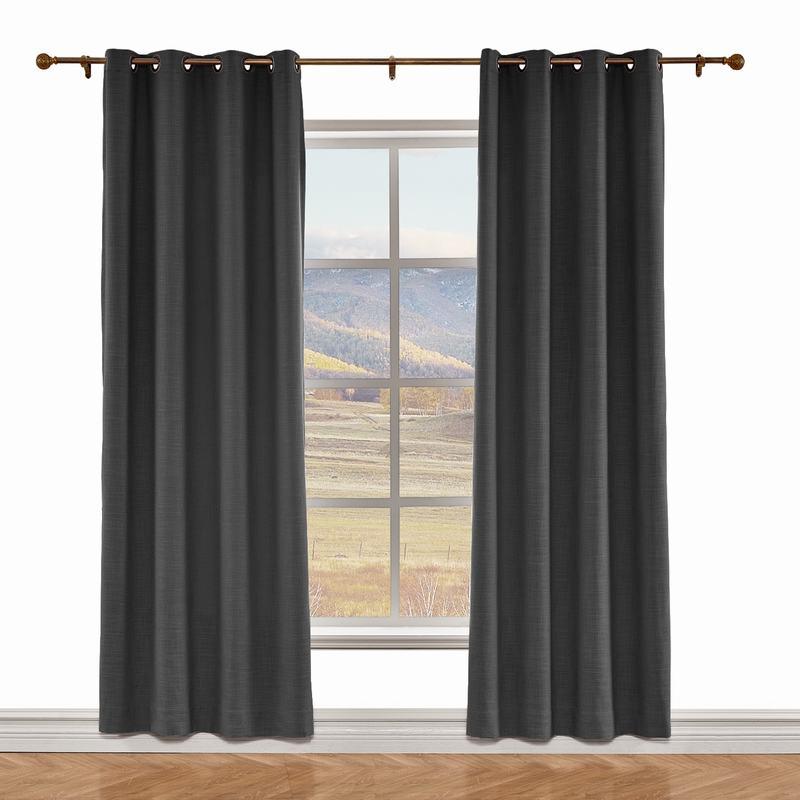 LIZ Polyester Linen Curtain Drapery Custom