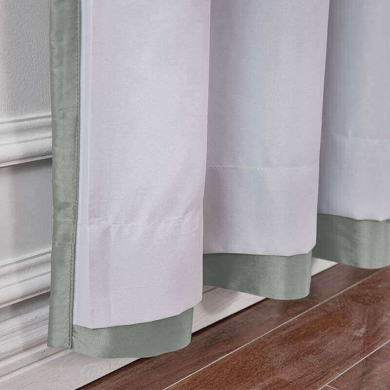 CUSTOM Lao Hang Zhou Light Grey Polyester Cotton Thermal Insulated Curtain