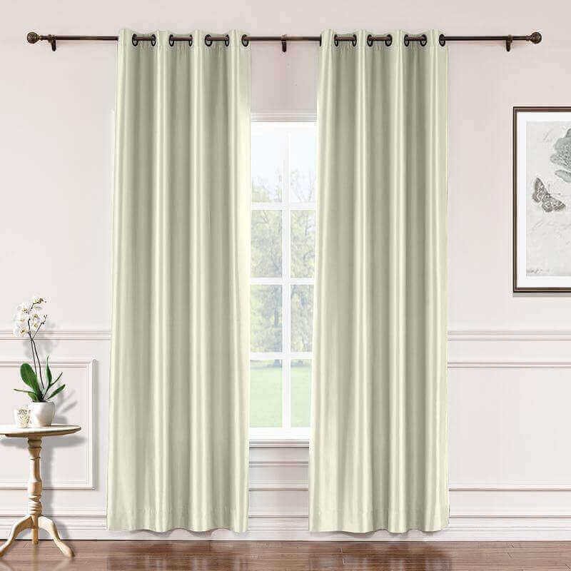 CUSTOM Lao Hang Zhou Ivory Polyester Cotton Thermal Insulated Curtain