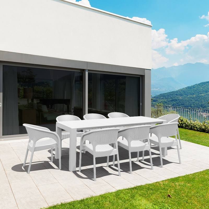 Compamia Vegas Extendable Dining Table - White