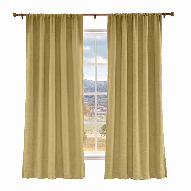 LIZ Polyester Linen Curtain Drapery Custom