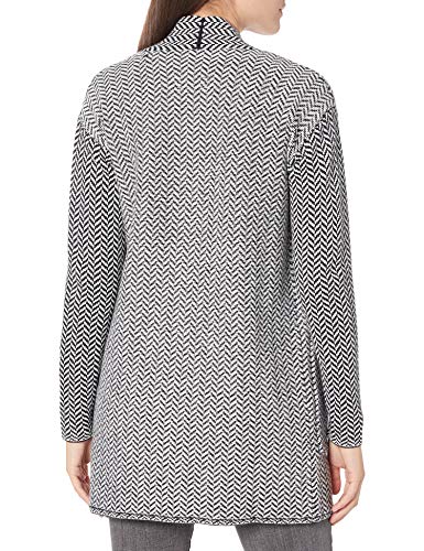 Amazon Brand - Daily Ritual Women's Ultrasoft Jacquard Long-Sleeve Coatigan Cardigan Sweater