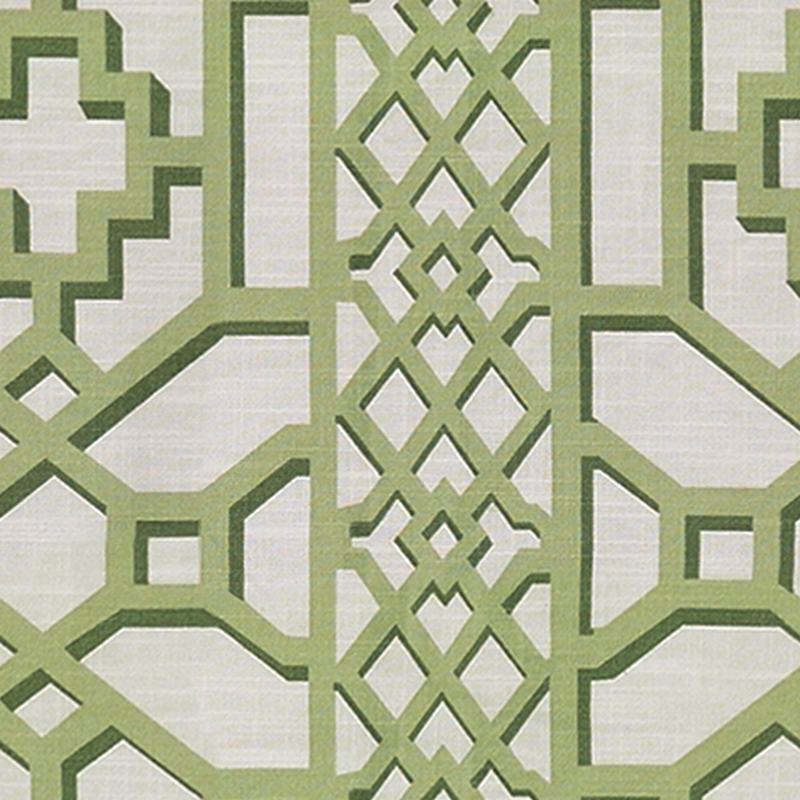 Trellis Print Antique Bronze Grommet Polyester Cotton With Blackout Lined Window Drapes