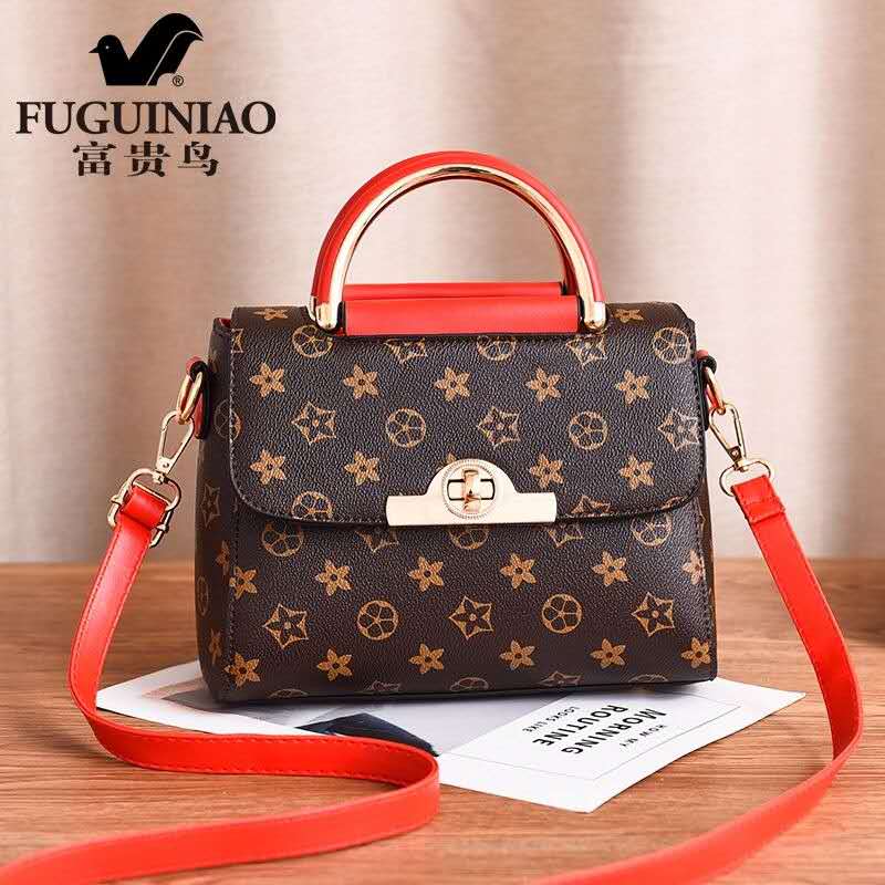 2020新しいリッチバードプリントハンドバッグシンプル100タワーズショルダーメッセンジャーバッグ