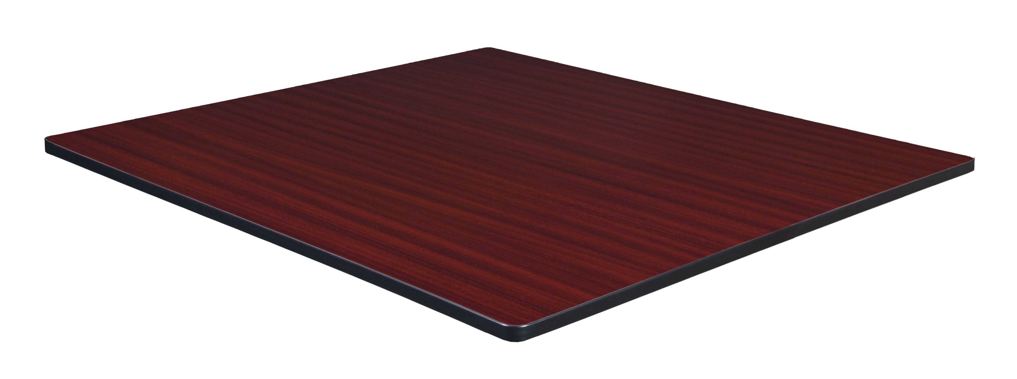 Regency 48x22 Square Laminate Table Top- Mahogany/ Mocha Walnut