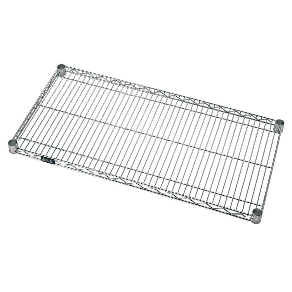 Quantum Stainless Steel Wire Shelf, 24in W x 54in L 2454S