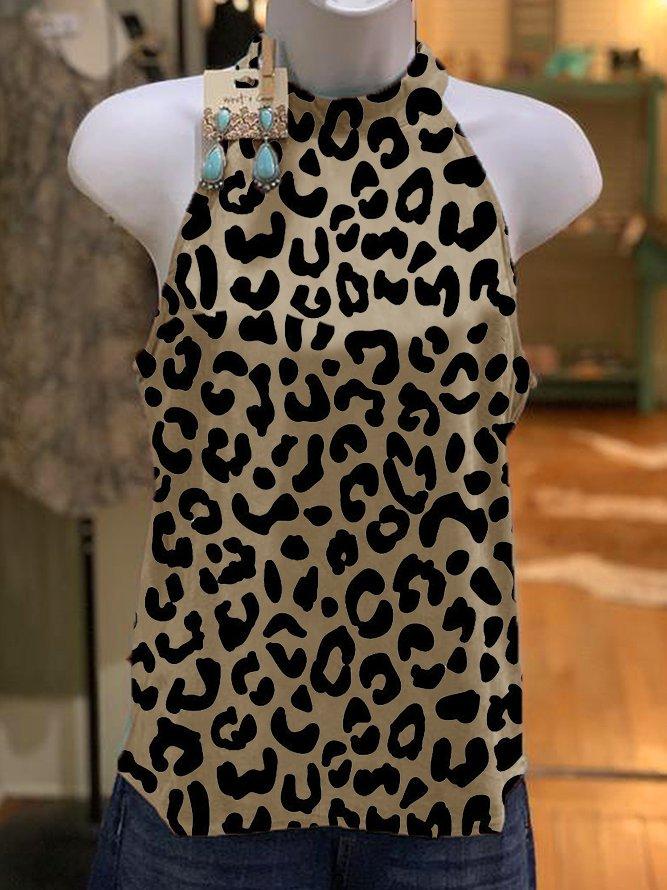 Crew Neck Printed Cotton-Blend Shirts & Tops