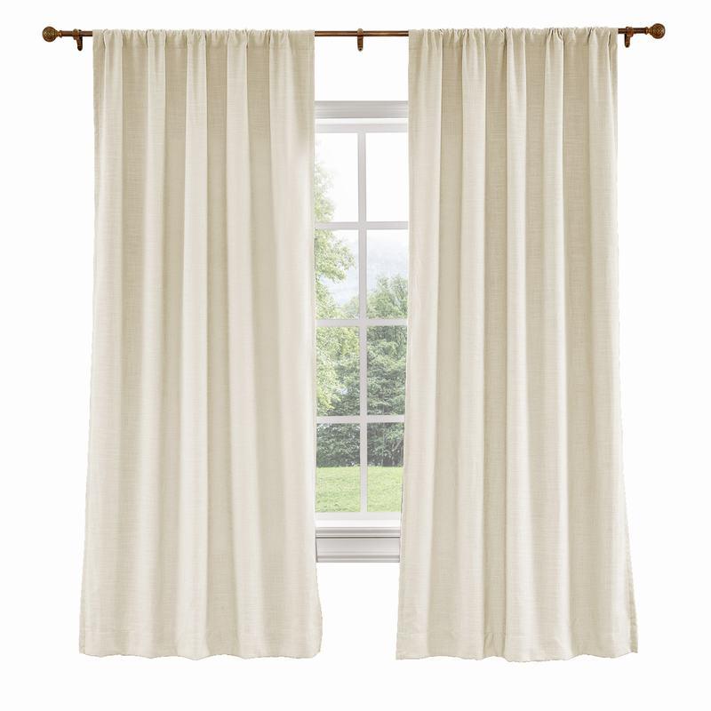 LIZ Polyester Linen Curtain Drapery Custom