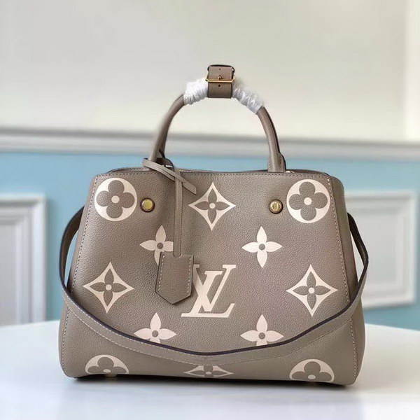 【原版皮】路易威登/LV Montaigne 手袋，将Monogram图案先印染后压印于粒面皮革，与挺括线条相辅相成，有立体感的造型与精巧的内部设计，款号：M41048