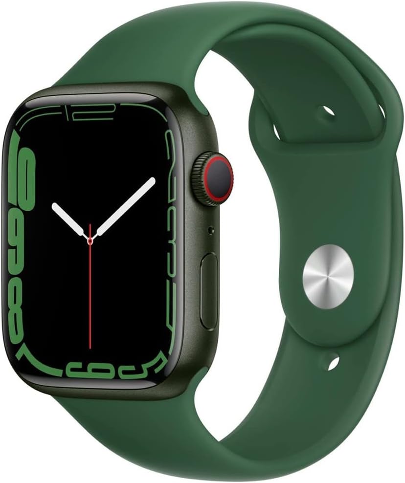 Apple Watch Series 7 (GPS, 41mm) Starlight Aluminum Case with Starlight Sport Band, Regular (Renewed)