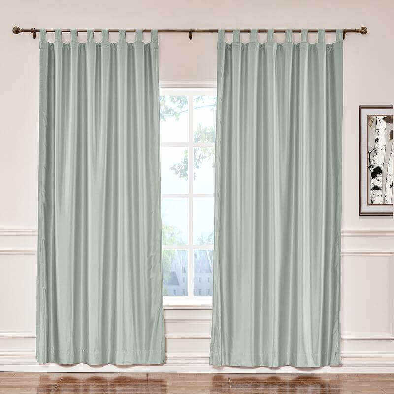 CUSTOM Lao Hang Zhou Light Grey Polyester Cotton Thermal Insulated Curtain