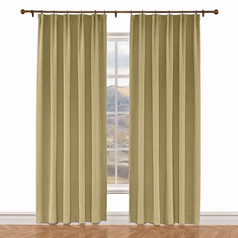 LIZ Polyester Linen Curtain Drapery Custom