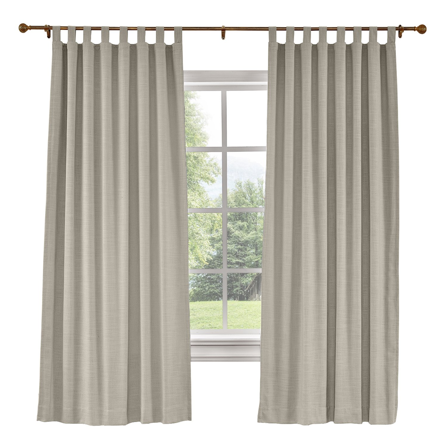 LIZ Polyester Linen Curtain Drapery Custom