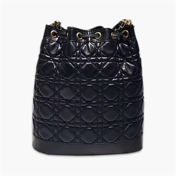 【原版皮】迪奥/Dior 水桶包，选用柔软羊皮裁制而成，全新包型，火遍时尚圈的复古潮流感，款号：M1693