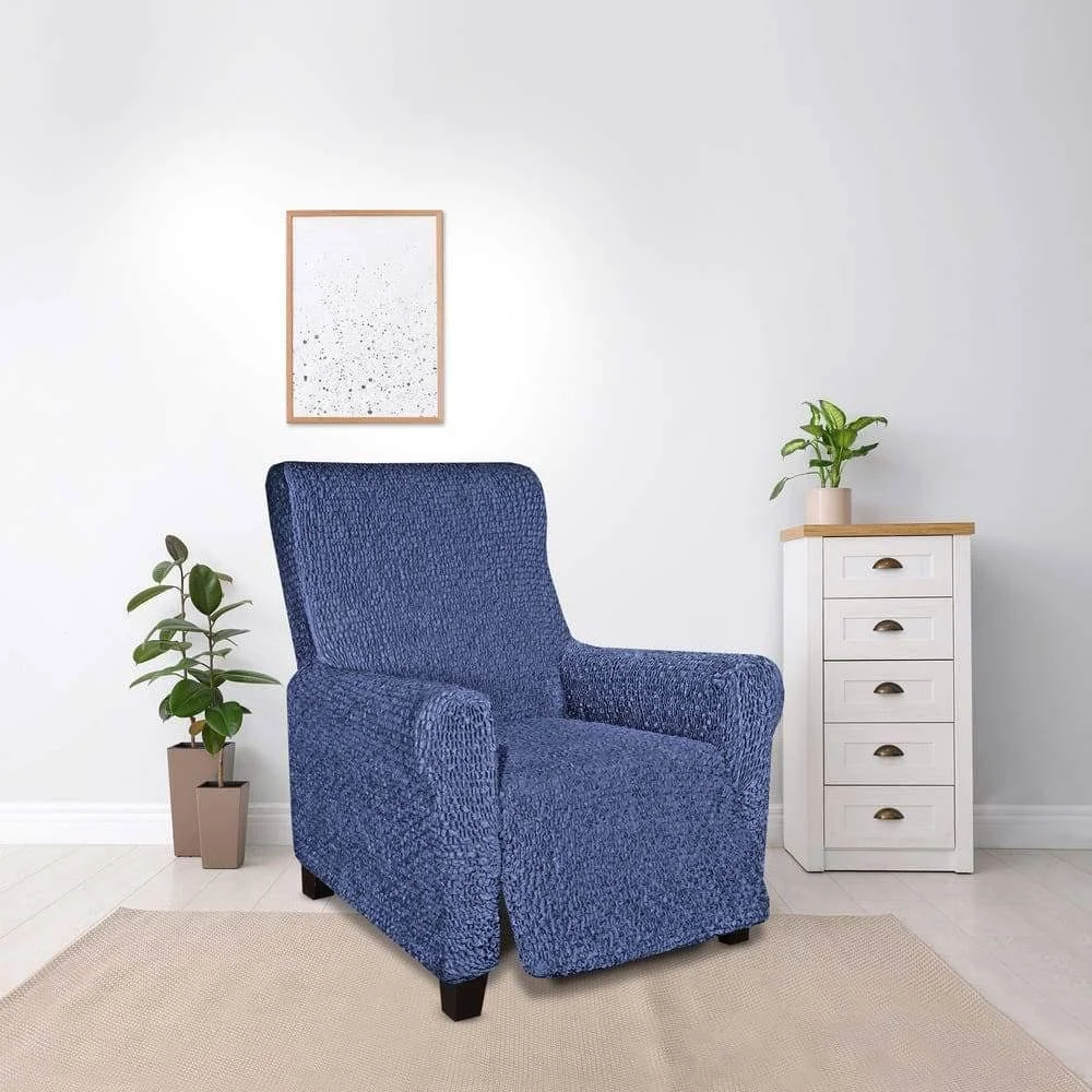 Recliner Chair Slipcover, Velvet Collection Vanilla