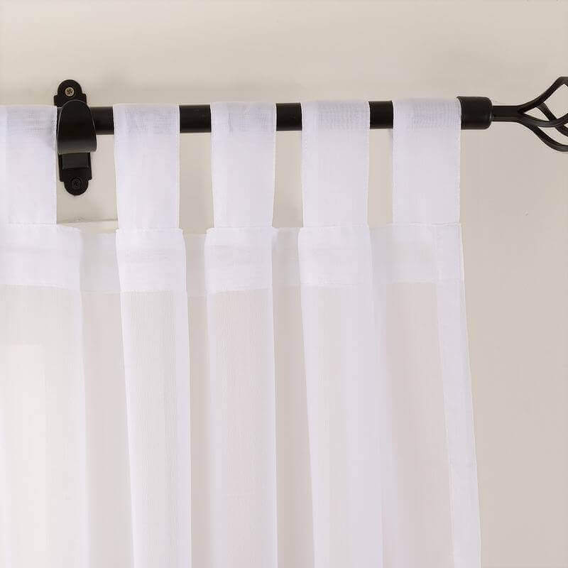 Tab Top Gradient Ombre Sheer Curtain Tulle Gradual Drape HANNA