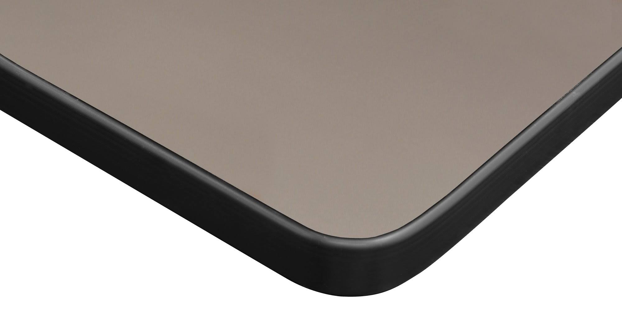 Regency 48x22 Square Laminate Table Top- Mahogany/ Mocha Walnut