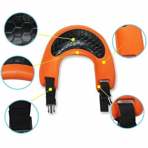 Hands-Free Shoulder Carrier with Ankle Straps and Cushioned Hip Seat Nylon Child