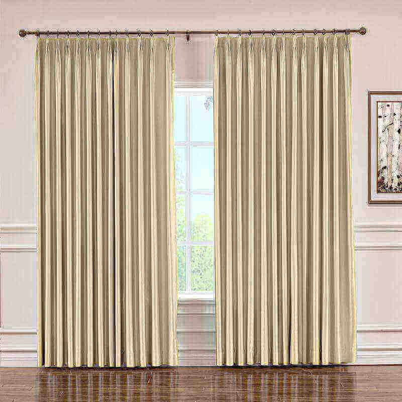 CUSTOM Lao Hang Zhou Khaki Polyester Cotton Thermal Insulated Curtain