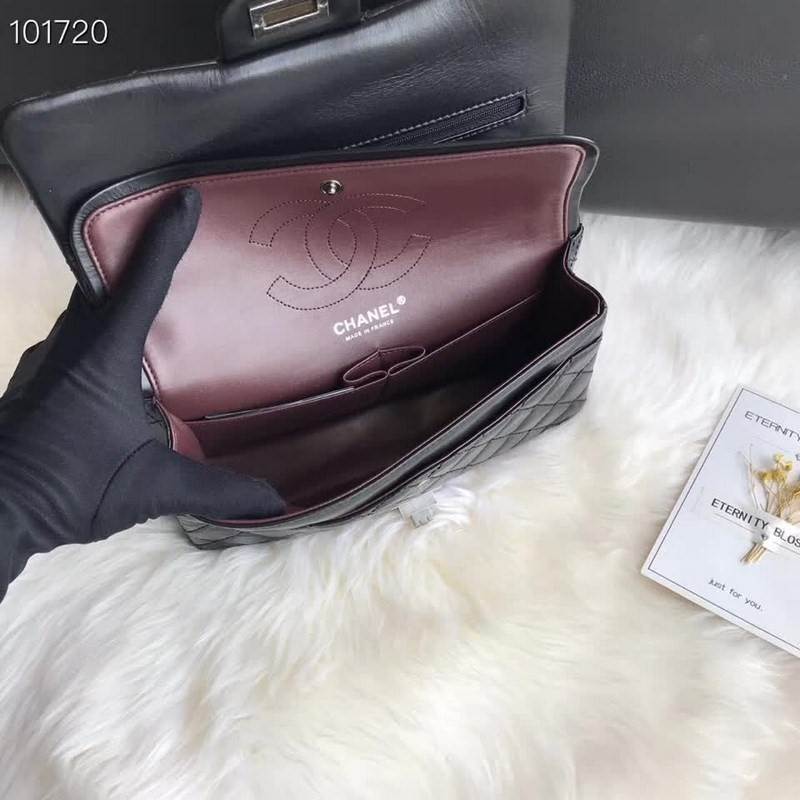 high quality handbag 119025 genuine leather flap bag 1112