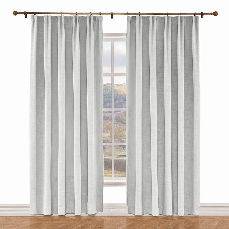 LIZ Polyester Linen Curtain Drapery Custom