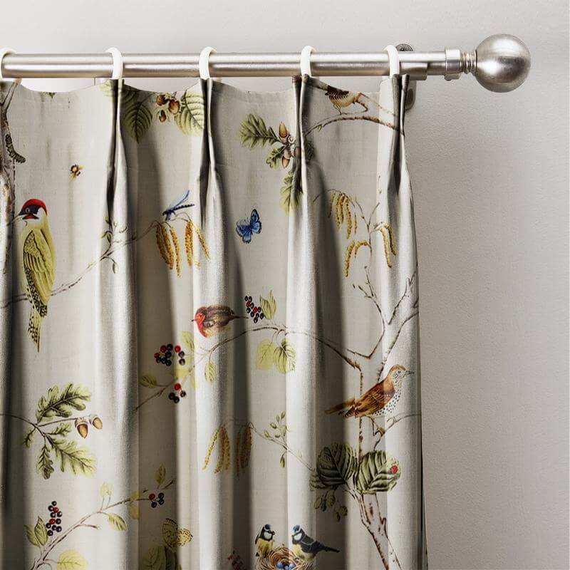 Rural Pastoral Print Window Curtain Pinch Pleated Blackout Lining Darpe Panel BQ66281