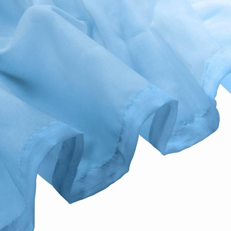 Tab Top Gradient Ombre Sheer Curtain Tulle Gradual Drape HANNA