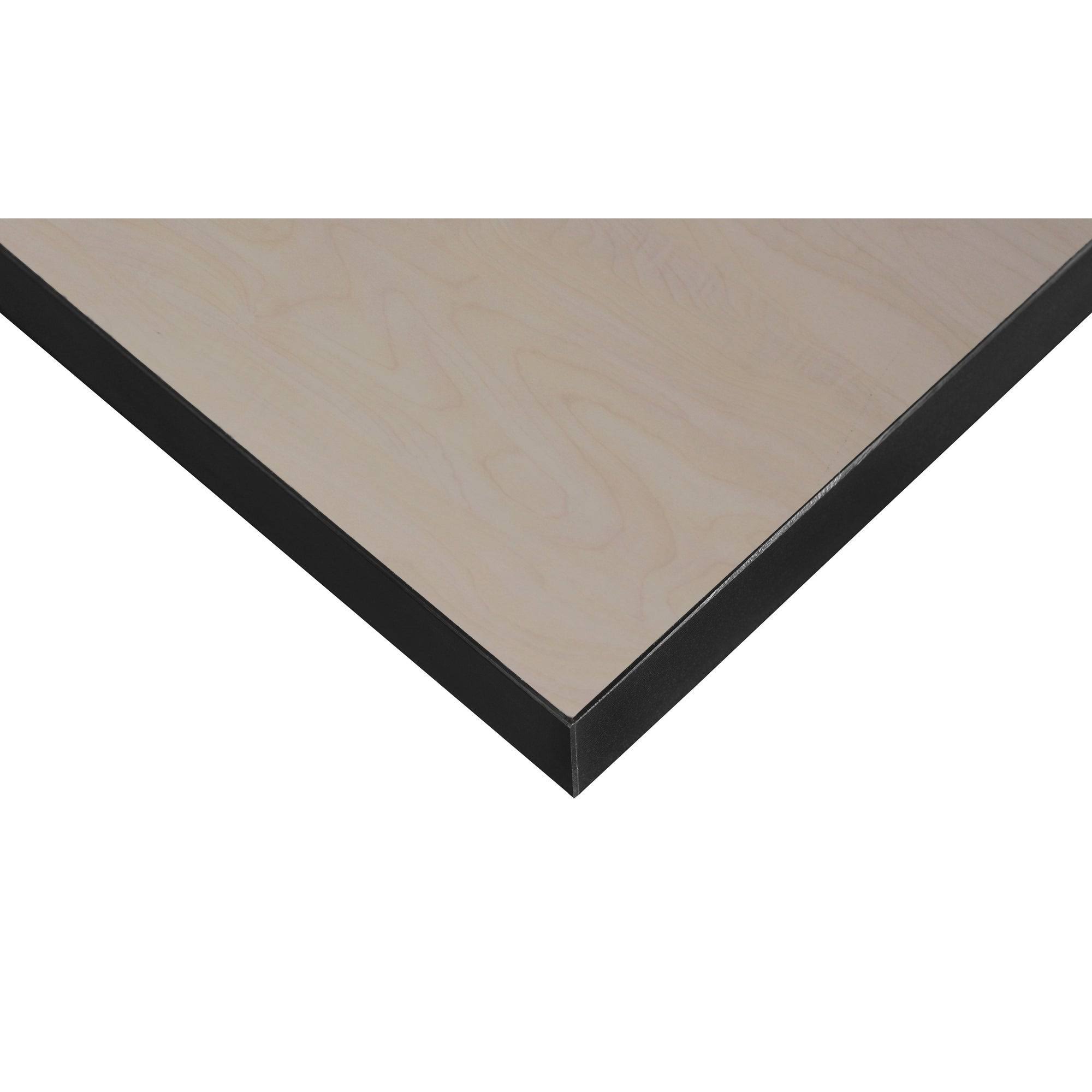 Regency Structure 42x22 x 24x22 Training Table with Modesty Panel- Mocha Walnut/Black