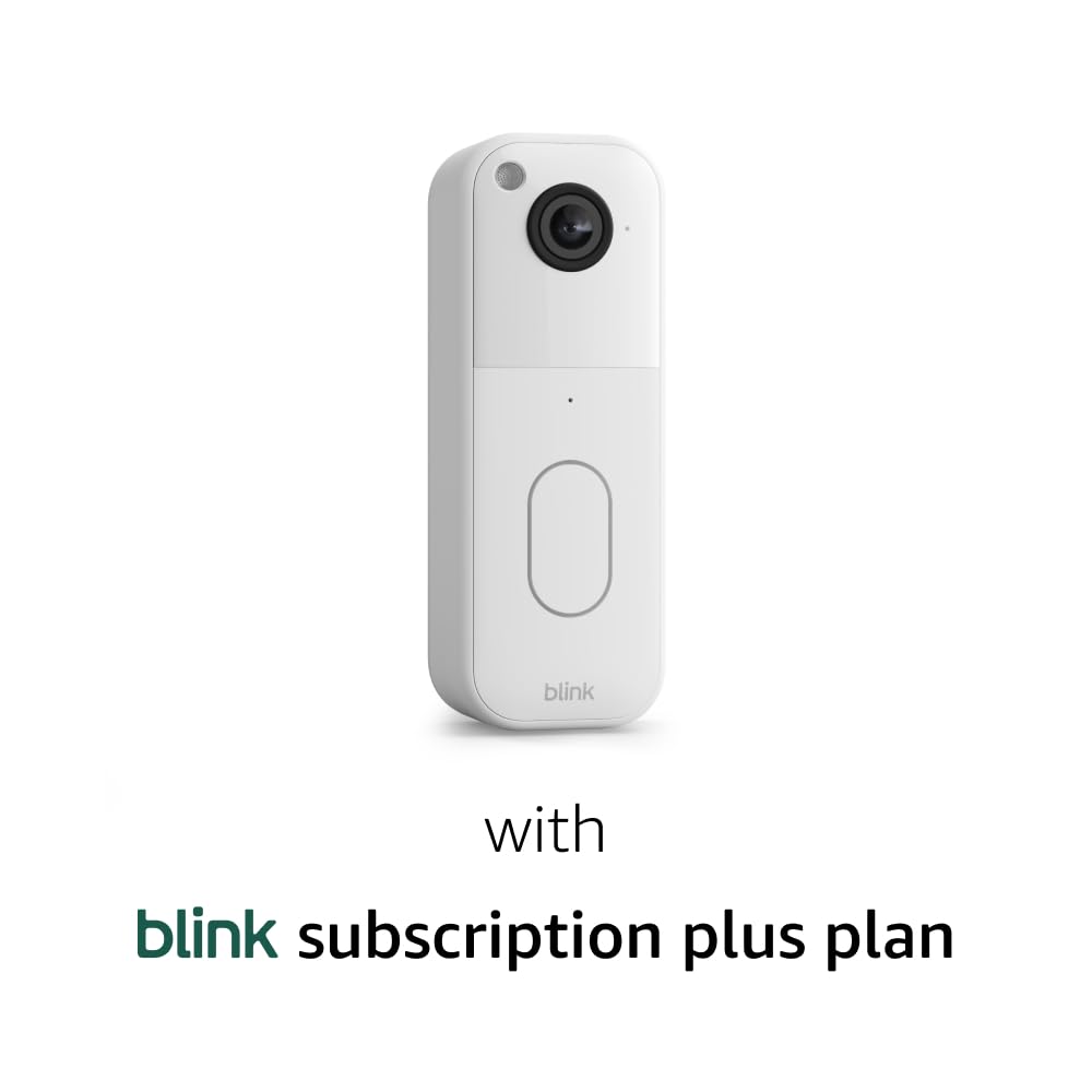 Blink Video Doorbell (newest model) – Head-to-toe HD view, two-year battery life, and edge AI processing. Required Sync Module not included – Add-On (Black)